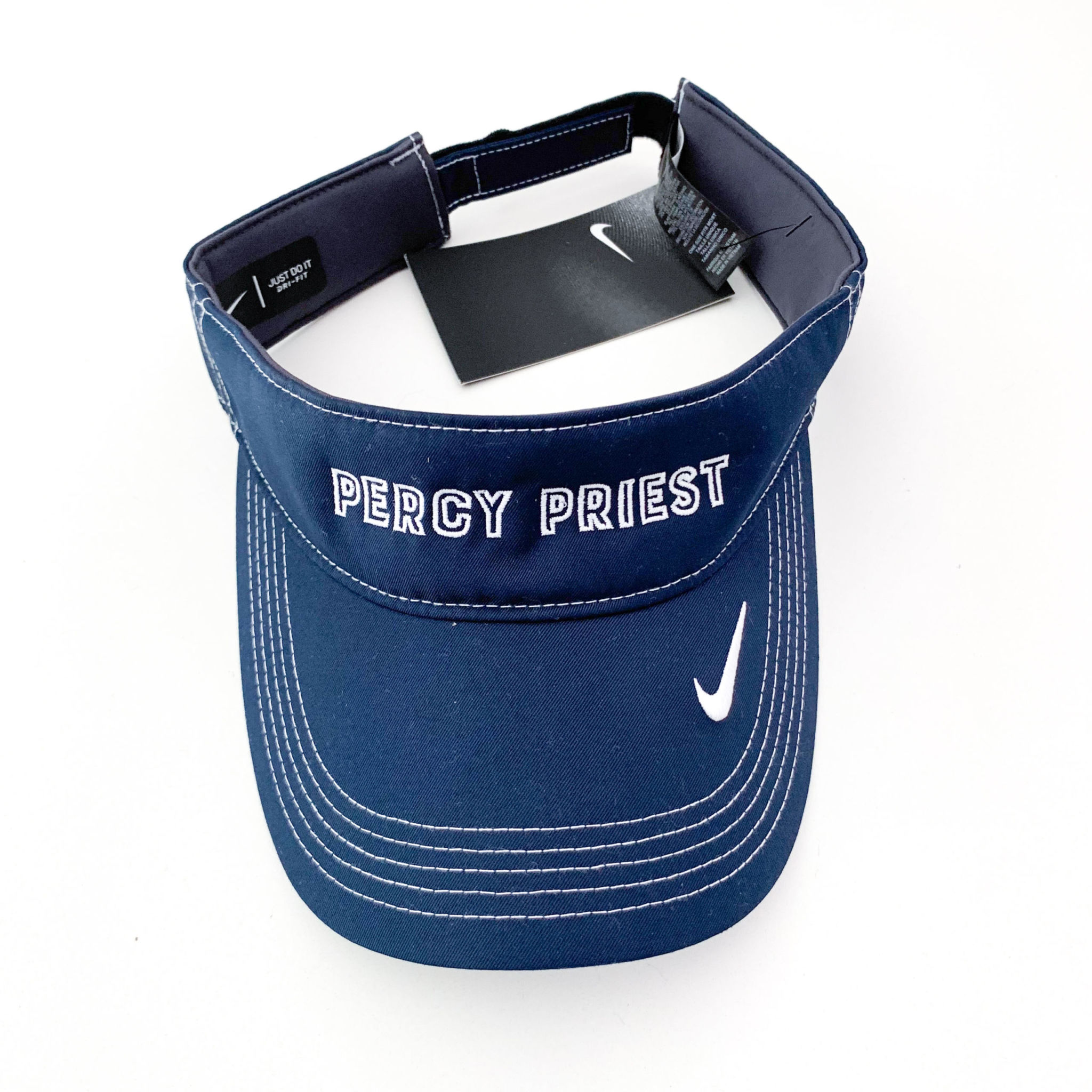 navy nike visor