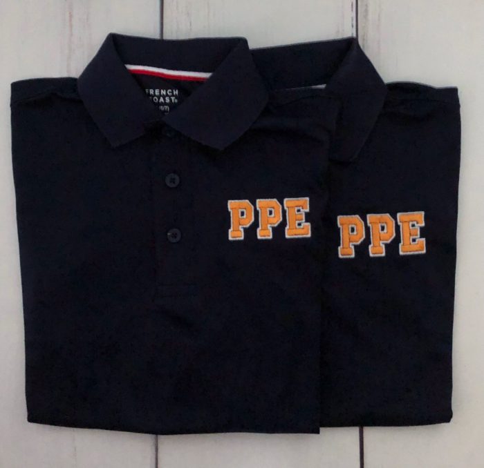 Boys Navy Sport Collared Shirt - Image 4