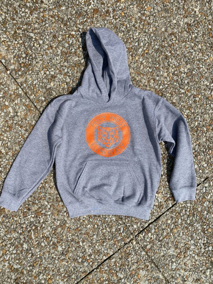 Grey and Orange Hoodie