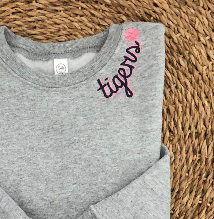 Girls Grey Tigers Sweatshirt - Image 2
