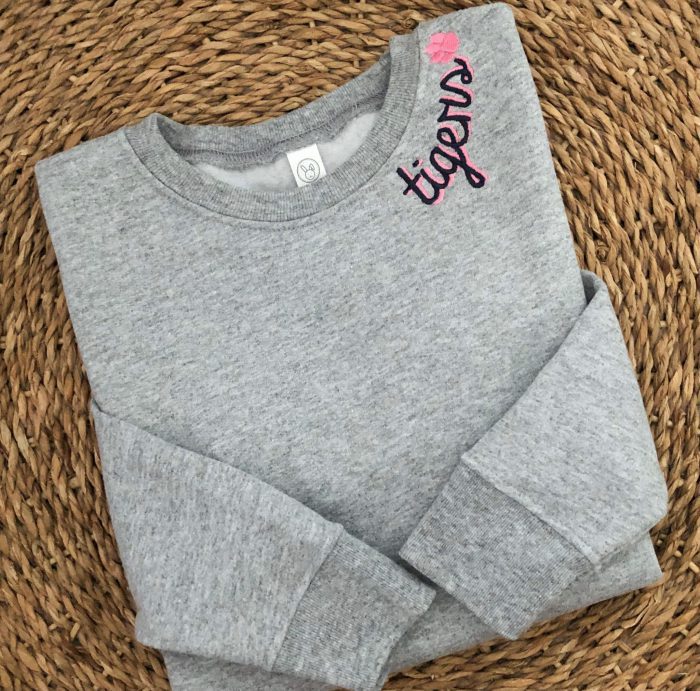 Girls Grey Tigers Sweatshirt