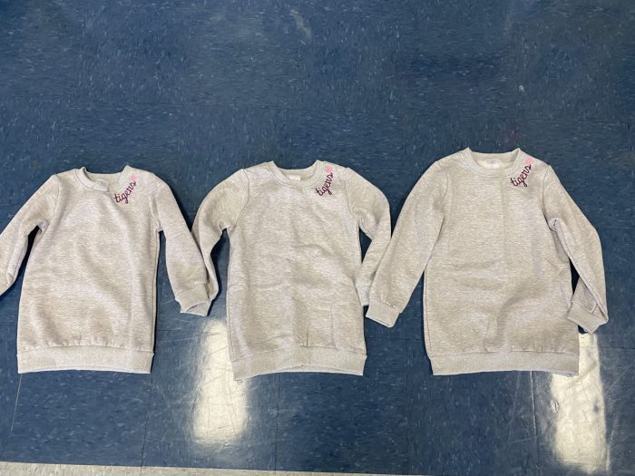 Girls Grey Tigers Sweatshirt - Image 3