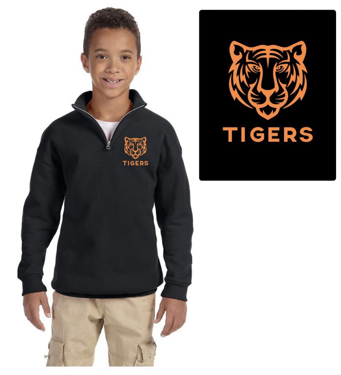 Boys 1/4 Zip Fleece Pullover - Youth Large