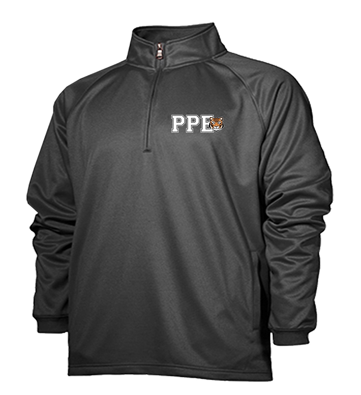 PPE Grey 1/4 Zip Jacket Youth Percy Priest Elementary