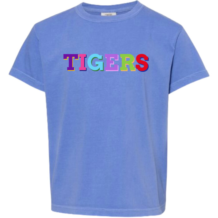 Youth Comfort Colors TIGERS Tee