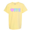 Youth Yellow Comfort Colors