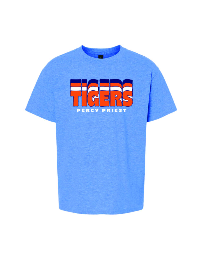 TIGERS heathered blue Shirt