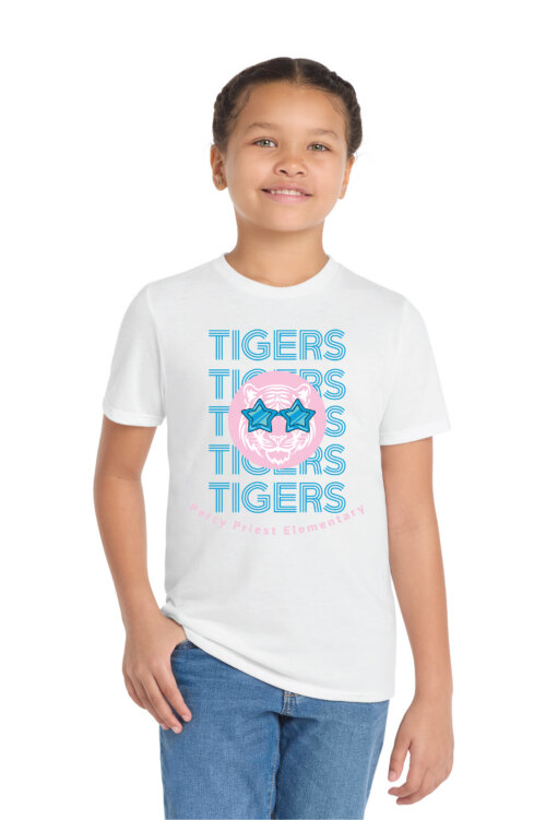 Pink and Turquoise Tigers shirt