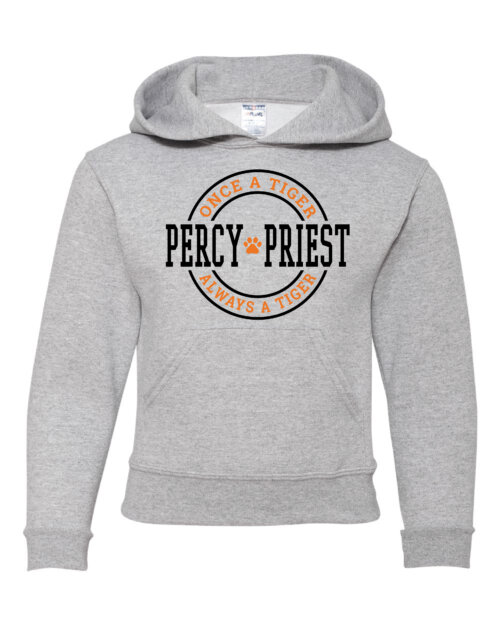 Gray "once a Tiger, always a Tiger" hoodie